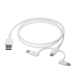 dbramante1928 CBX3A3WH7176 USB-kabel 1 m USB A USB C/Micro USB-A/Lightning Wit