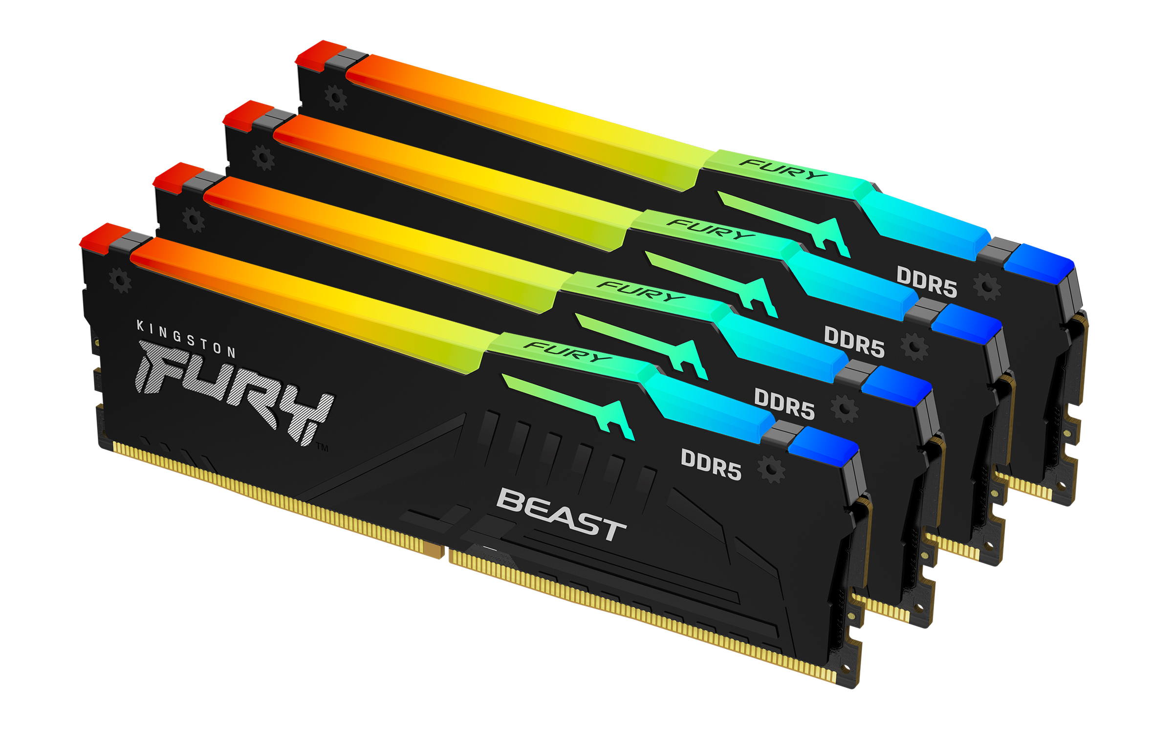 Image of Kingston Technology FURY 64GB 5600MT/s DDR5 CL40 DIMM (Kit of 4)...