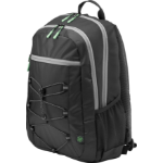 HP 39.62 cm (15.6") Active Backpack (Black/Mint Green)