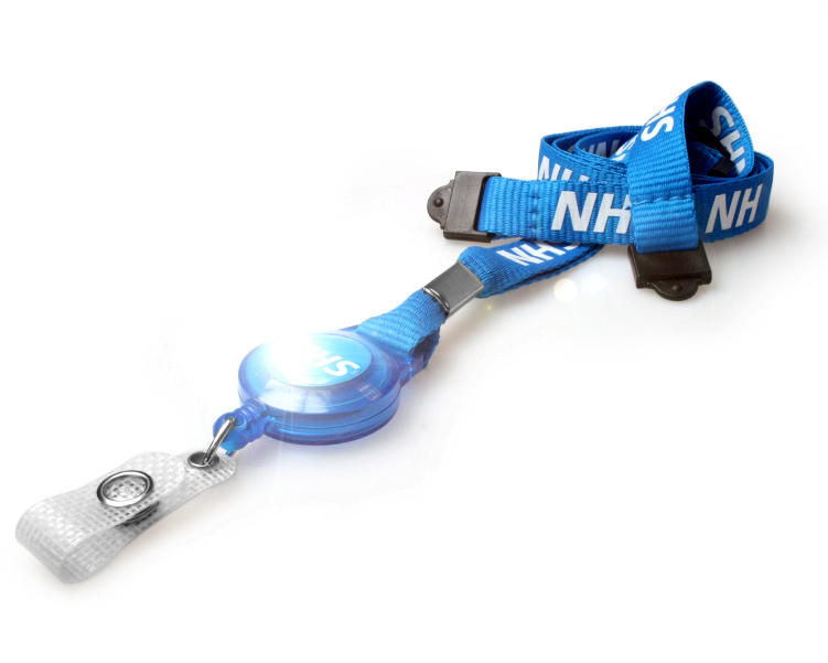 Image of Digital ID 15mm Recycled NHS Staff Lanyards with Double Breakaway...