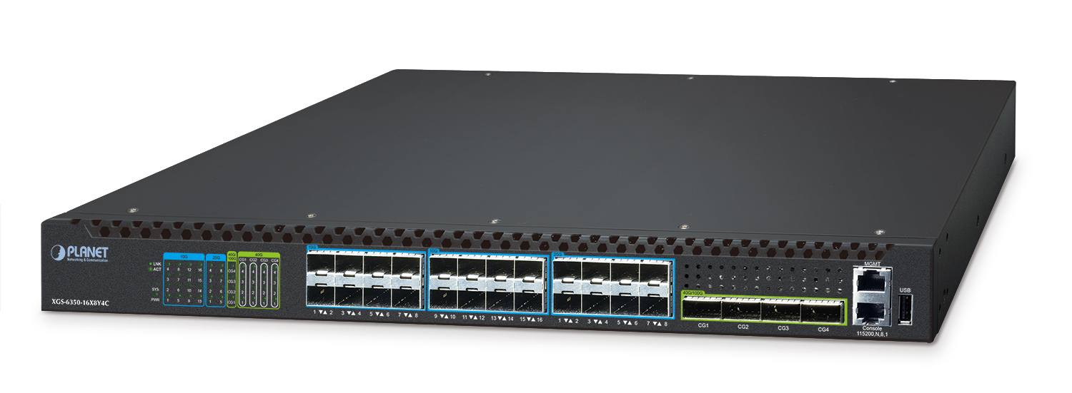 XGS-6350-16X8Y4C network switch Managed L3 Black