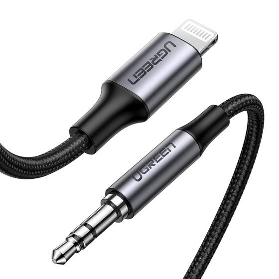 Image of Ugreen 70509 mobile phone cable Silver 1 m 3.5mm Lightning