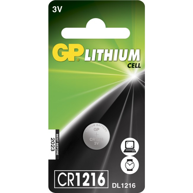 EU Product - GP CR 1216-C1 button cell battery - 1 Pack thumbnail