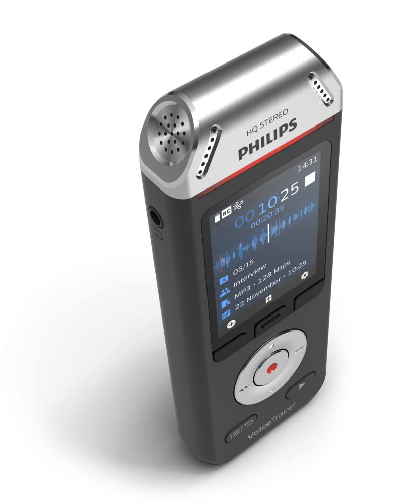 Philips Voice Tracer DVT2110/00 dictaphone Flash card Black, Chrome