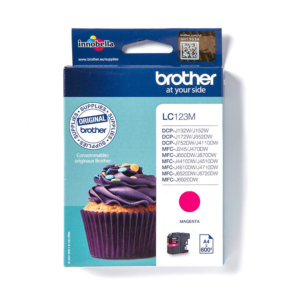 Image of Brother LC-123M Ink cartridge magenta, 600 pages ISO/IEC 24711...