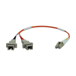 Tripp Lite N458-001-50 InfiniBand/fibre optic cable 11.8" (0.3 m) 2x LC 2x SC Orange