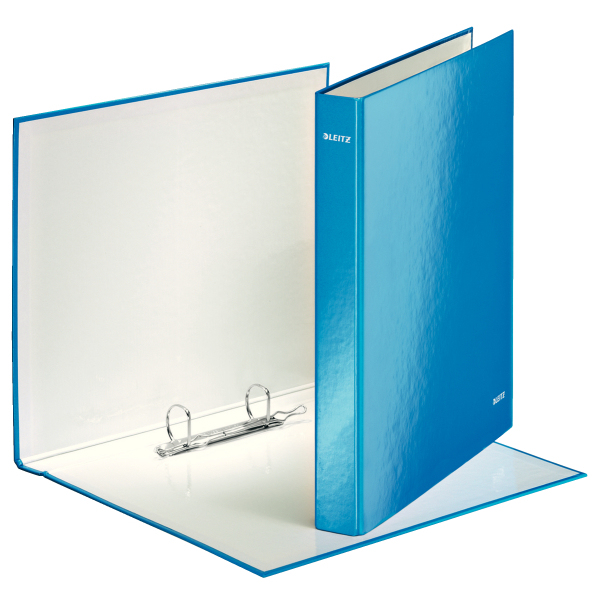 Leitz WOW Ring Binder 2 D-Ring 25mm A4 Blue (Pack of 10) 42410036