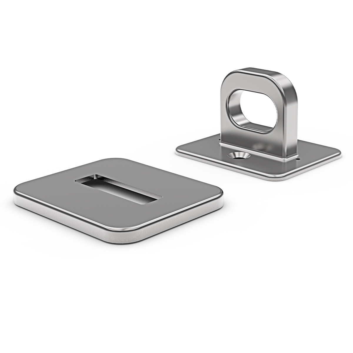Compulocks Anchoring Point for Security Cable Locks Silver
