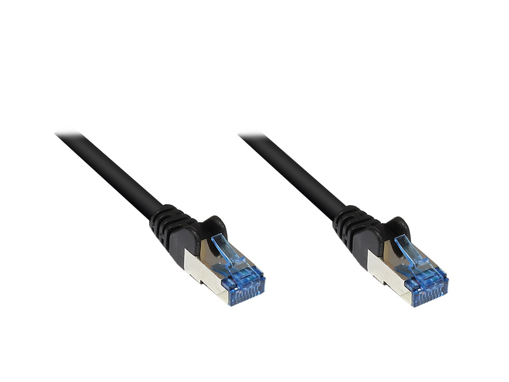 Alcasa 8060-H003S networking cable Black 0.25 m Cat6a S/FTP (S-STP)