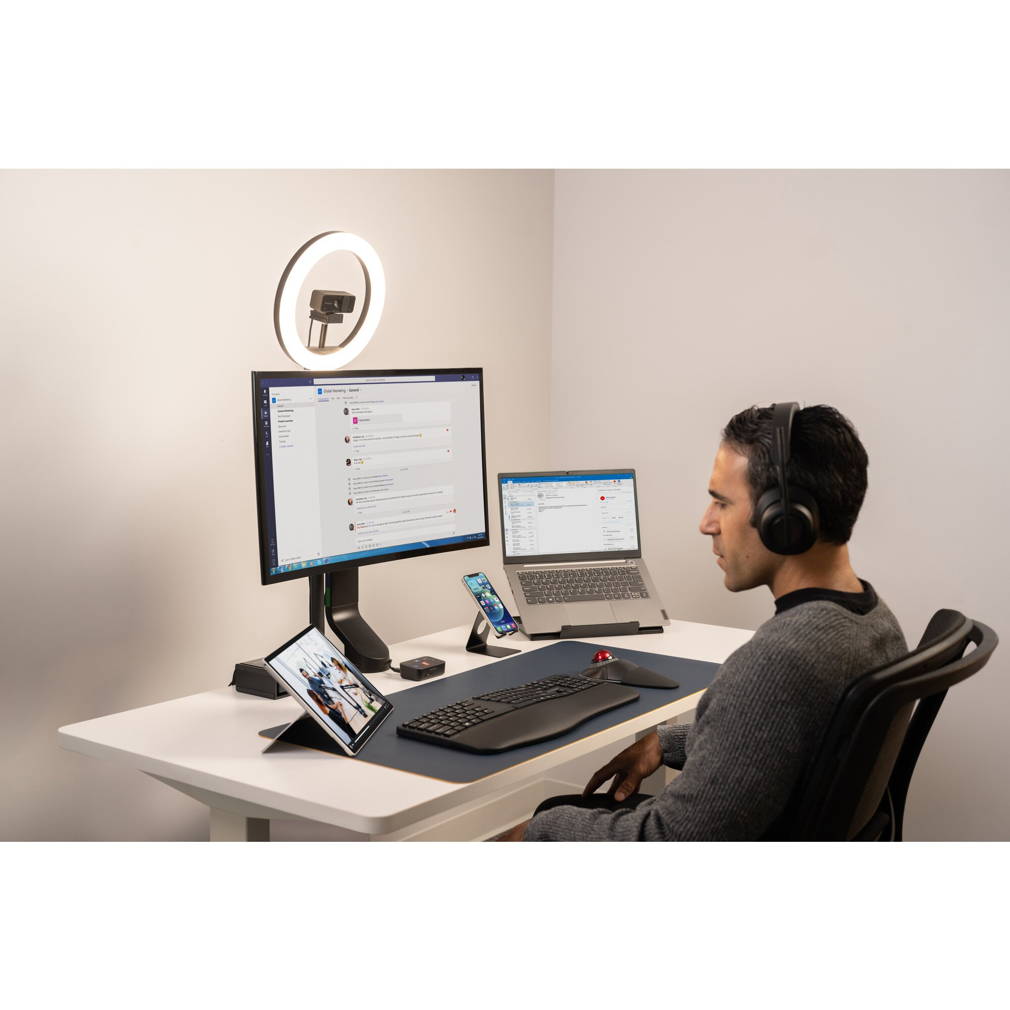 Kensington Smartfit Space Saving Single Monitor Arm K55512WW