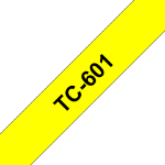 Brother TC-601 DirectLabel black on yellow 12mm x 7,7m for Brother P-Touch TC 9-12mm