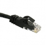 C2G 1ft Cat6 550MHz Snagless networking cable Black 11.8" (0.3 m)