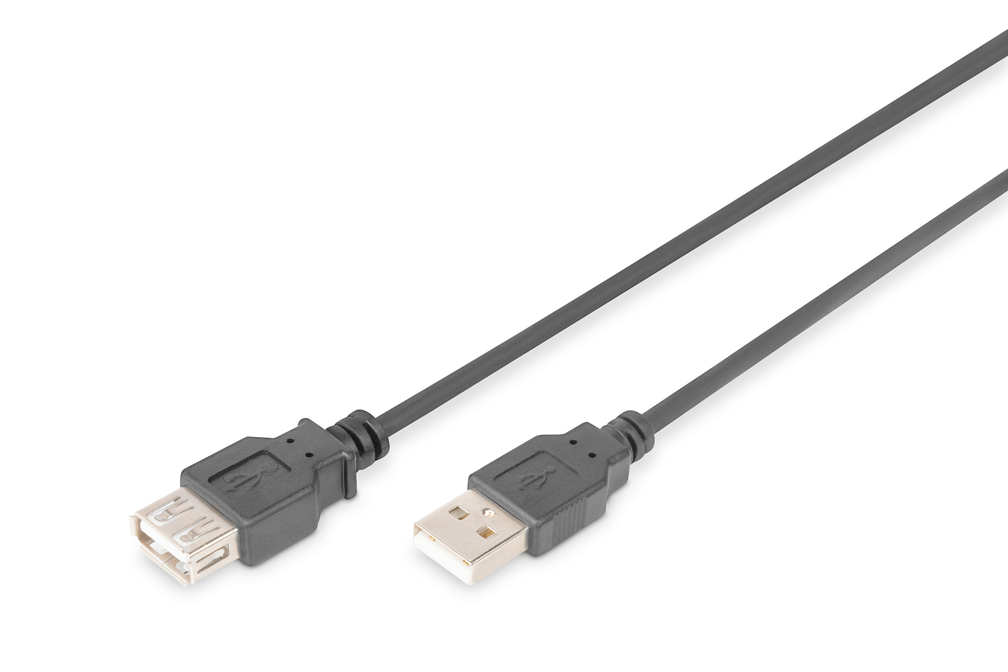Photos - Cable (video, audio, USB) Digitus USB 2.0 extension cable AK-300202-030-S 
