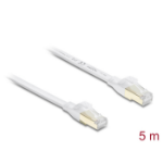 DeLOCK RJ45 Flat Patch Cable Cat.8.1 U/FTP up to 40 Gbps 5 m white