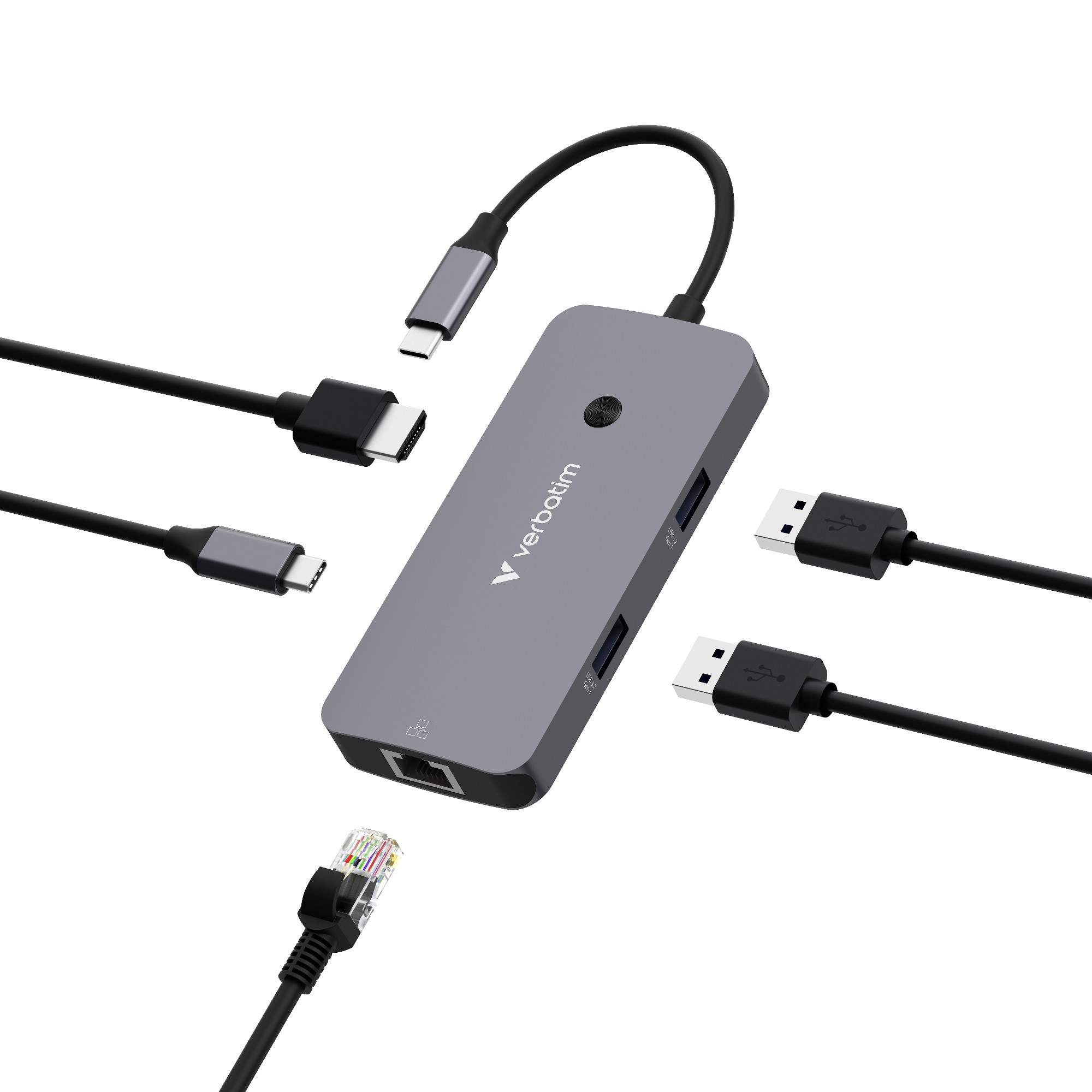 Verbatim CMH-05 USB Type-C 5000 Mbit/s Silver
