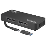 Plugable Technologies 4K DisplayPort and HDMI Dual Monitor Adapter for USB 3.0 & USB-C
