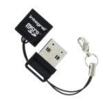 Integral USB2.0 CARDREADER SINGLE SLOT MSD card reader Black
