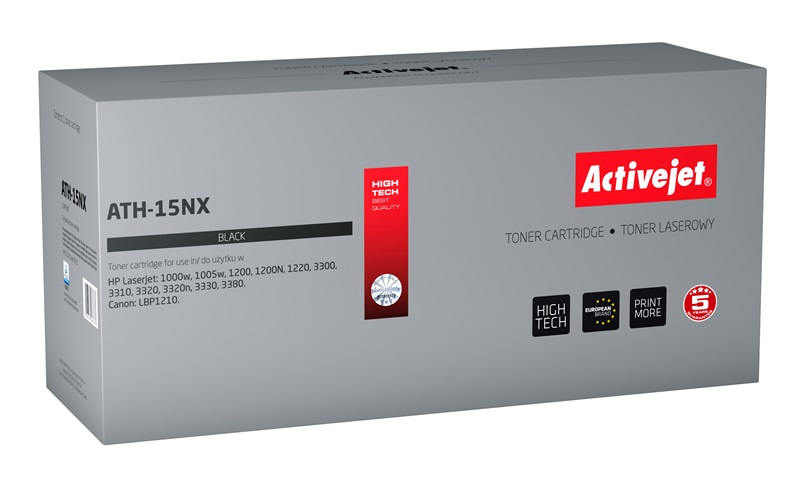 Activejet ATH-15NX toner (replacement for HP 15X C7115X, Canon EP-25; Supreme; 4200 pages; black)