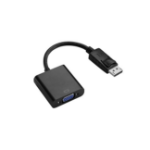 4Cabling 022.002.0320 video cable adapter 0.15 m DisplayPort VGA (D-Sub) Black