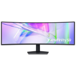 Samsung 49' ViewFinity Monitor Dual QHD 5120x1440 5ms 32:9 1000R Tilt Swivel Height Adjust VESA DisplayHDR 400 1xUSB-C DP 2xHDMI LAN Prot HAS Speaker