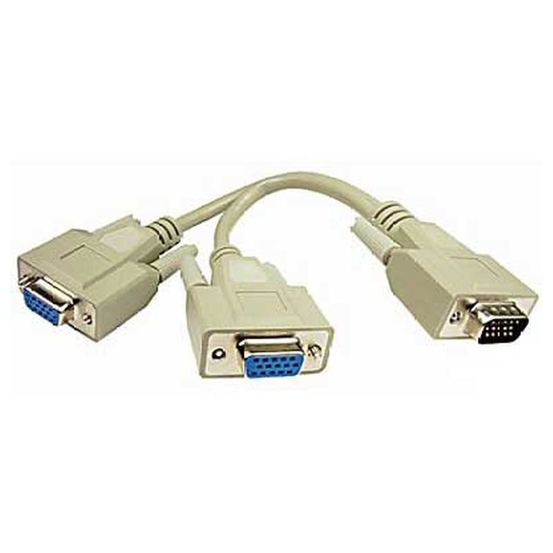 Image of FDL SVGA VIDEO Y SPLITTER CABLE - HDD15 M - 2 x F/M