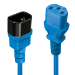 Lindy 0.5m C14 to C13 Extension Cable, blue,