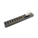 POWERDATA UNDER DESK 8-WAY 3-POLE SKT POWER FEED & 16A RCBO USB A 30MA