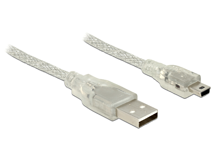 Image of DeLOCK 1m, USB2.0-A/USB2.0 Mini-B USB cable USB A Mini-USB B...