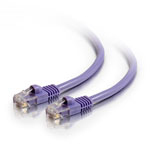 Image of C2G 1.5m Cat5e 350MHz Snagless Patch Cable networking cable Purple