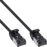 InLine Patch cable slim, U/FTP, Cat.8.1, TPE halogen-free, black 1.5m