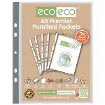 Eco Eco A5 100% Recycled Bag Premier Multi Punched Pockets - Pack of 25