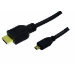 LogiLink HDMI/microHDMI, 2.0m HDMI cable 2 m HDMI Type A (Standard) HDMI Type D (Micro) Black