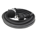 Deltaco GT-980 power extension 10 m Black
