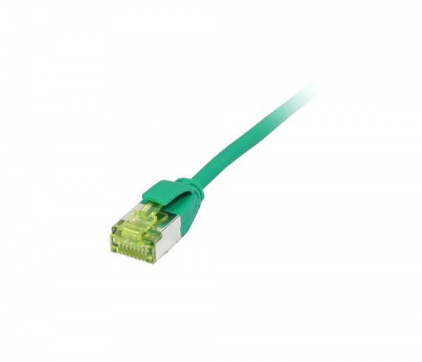 EU Product - Patchkabel RJ45 CAT6A 500Mhz gruen U/FTP slimline rund d - Cable - Network thumbnail