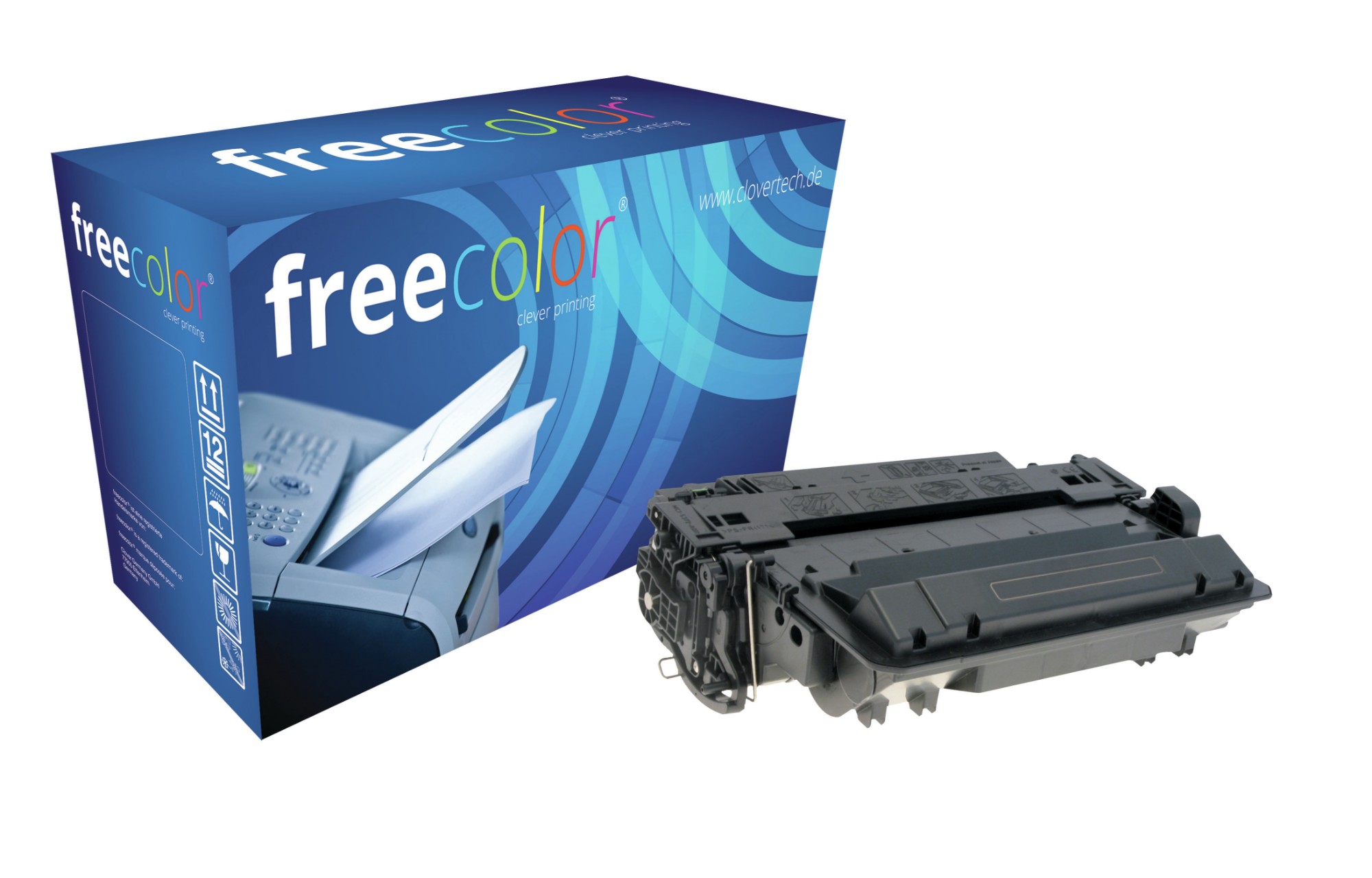 K18187F7 FREECOLOR Toner HP LJ P3015 HY black CE255X-XXL kompatibel