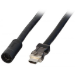 Lindy 37316 video cable adapter 0.25 m HDMI Black