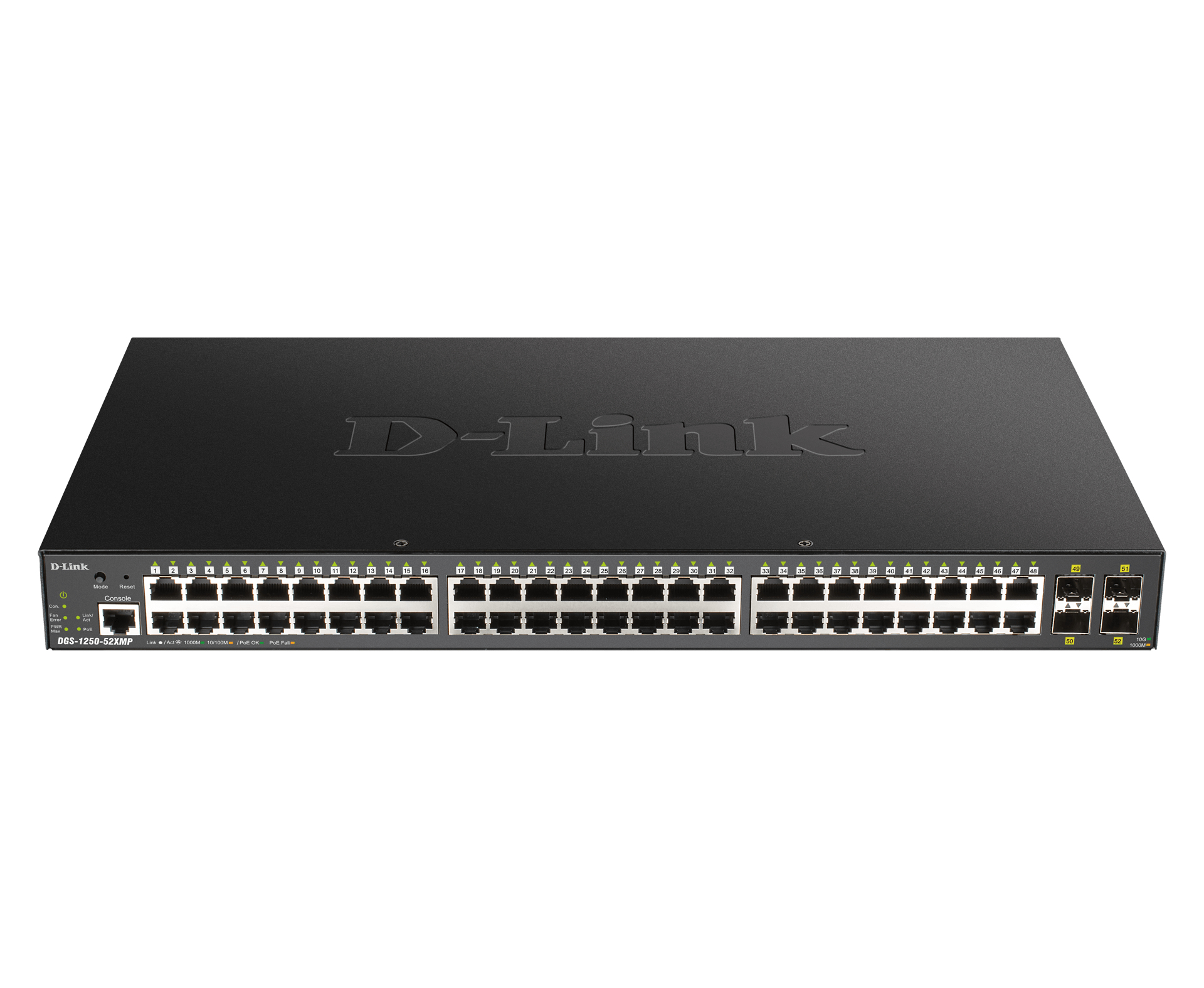 Image of D-Link DGS-1250-52XMP 52 Port Gigabit Smart Managed Switch with...