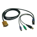 Tripp Lite P778-015 USB/PS2 Combo Cable for NetDirector KVM Switches B020-U08/U16 and KVM B022-U16, 15 ft. (4.57 m)