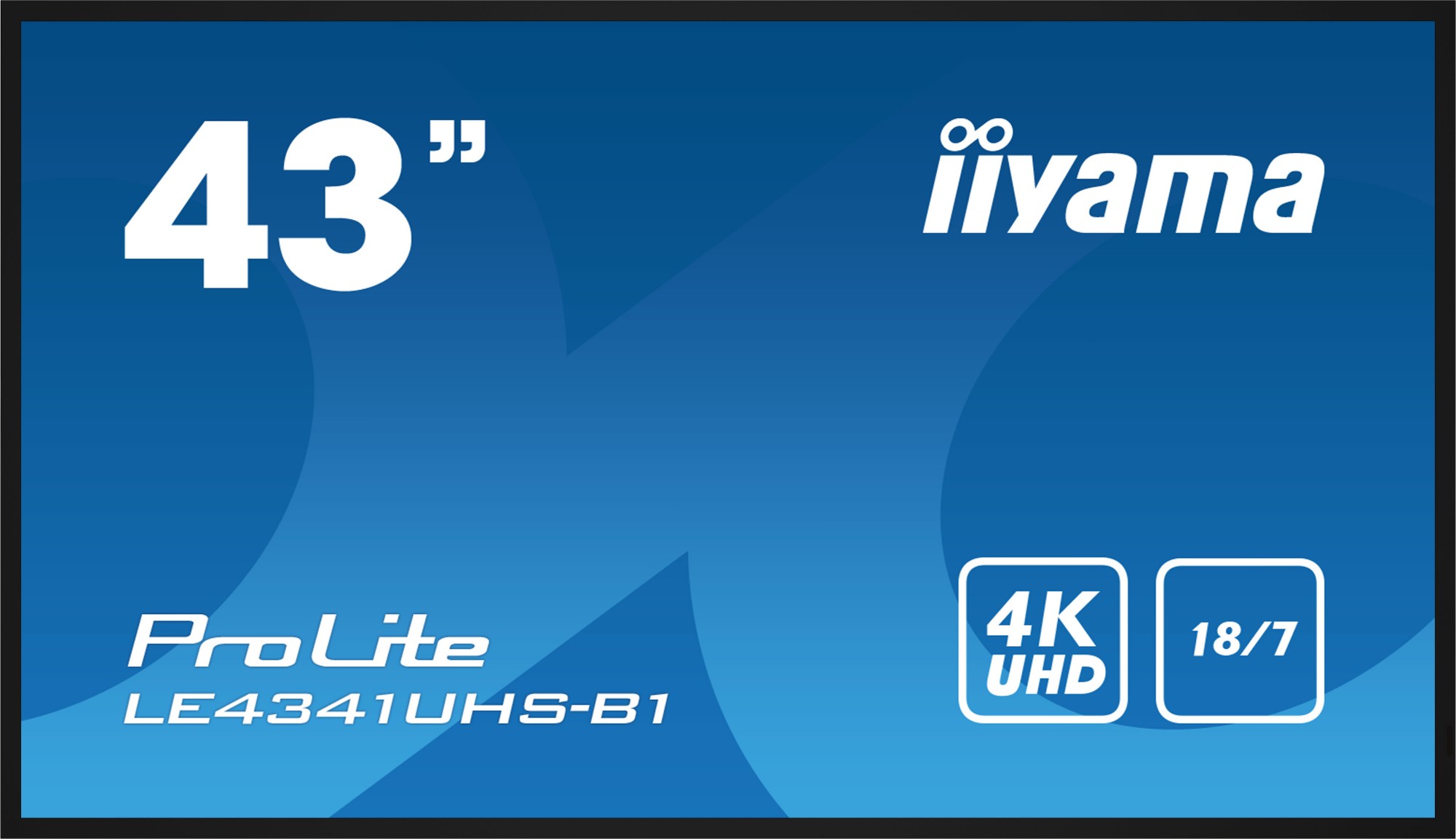 iiyama LE4341UHS-B1 Signage Display Digital signage flat panel 108 cm (42.5") LCD 350 cd/m² 4K Ultra HD Black 18/7