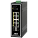 Tripp Lite NGI-U08C2POE8 8-Port Unmanaged Industrial Gigabit Ethernet Switch - 10/100/1000 Mbps, PoE+ 30W, 2 GbE SFP Slots, -40° to 75°C, DIN Mount