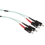 ACT 10 meter Multimode 50/125 OM3 duplex ruggedized fiber kabel met SC connectoren