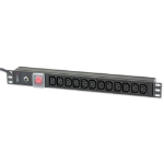 Techly Rack 19" PDU 12 VDE outputs with C20 plug and Switch