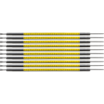 Brady SCNG-05-C cable marker Black, Yellow Nylon 300 pc(s)