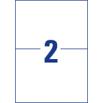 Avery L4717-20 self-adhesive label Rounded rectangle Permanent White 40 pc(s)