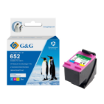 CTS Wholesale Reman HP G+G 652 Tri-Colour Ink Cartridge F6V24AE - Higher yield than OEM