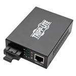 Tripp Lite N785-INT-SC-MM Gigabit Multimode Fiber to Ethernet Media Converter, 10/100/1000 SC, International Power Supply, 850 nm, 550M (1804.46 ft.)