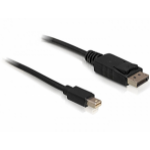 DeLOCK 3m Displayport Cable mini DisplayPort Black