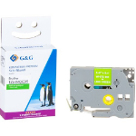 G&G 16826 labelprinter-tape Wit op groen TZe