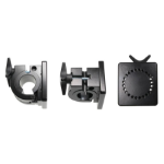 Brodit Pipe Mount with mounting plate Active holder Black