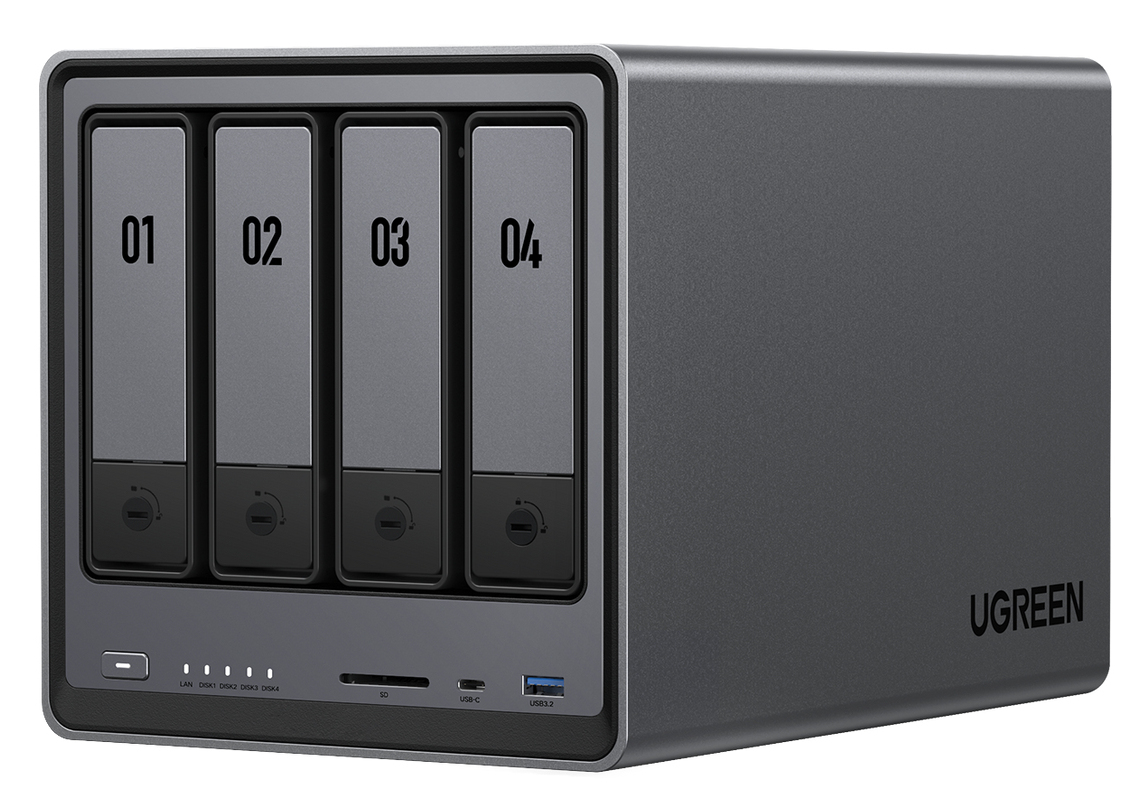 Ugreen NASync DXP4800 NAS Compact Intel® Pentium® N100 8 GB DDR5 UGOS Pro Black